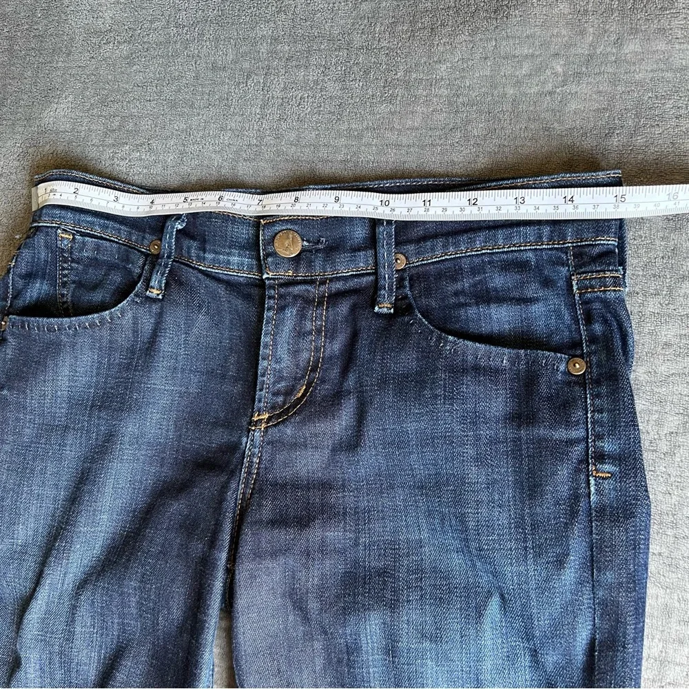 Citizens of Humanity Sz 25 Dani Crop Cuffed Straight Leg Jeans in Scorpio Wash